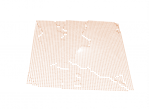 Figure 1: Point set file generated by MiningMath which corresponds to the topography surface.