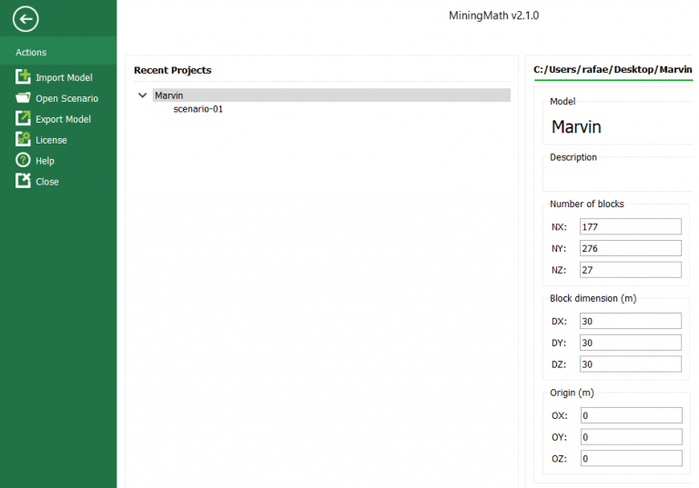 Figure 2: Check your block model information