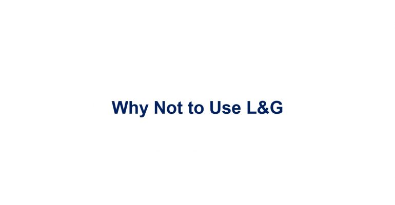 Figure 1: Why not use L&G part 1.